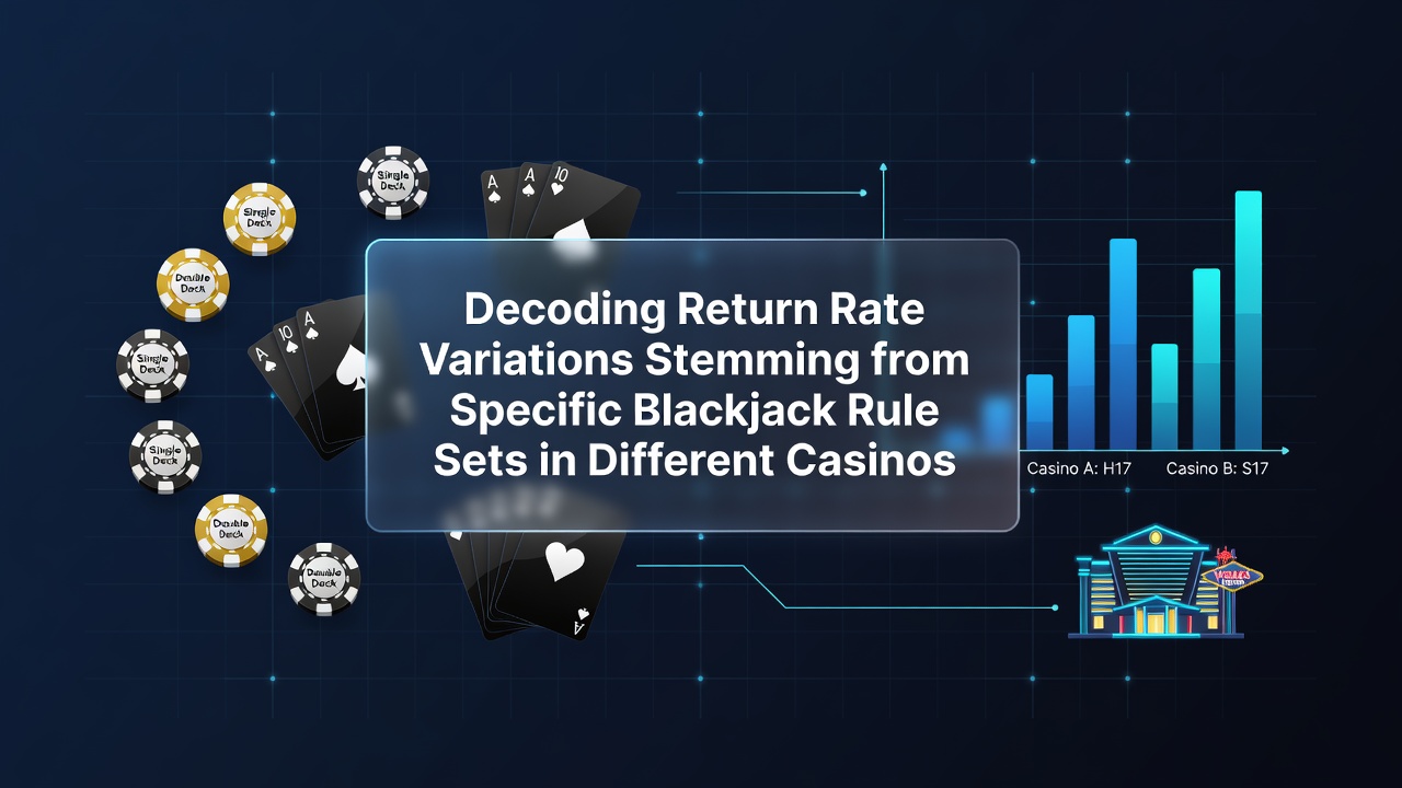 Darstellung verschiedener Blackjack-Tische mit Fokus auf Regelanzeigen in Casinos
