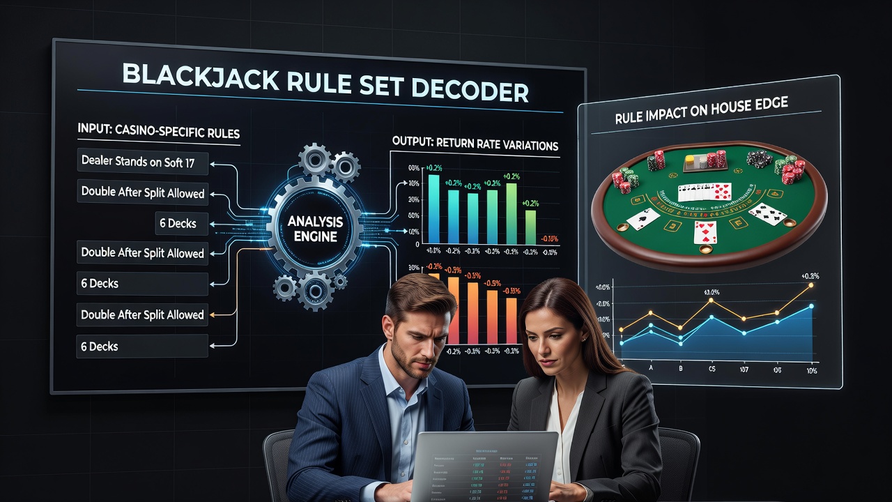 Vergleichstabelle zu Blackjack-Regelvarianten und ihren Auswirkungen auf die Auszahlungsraten