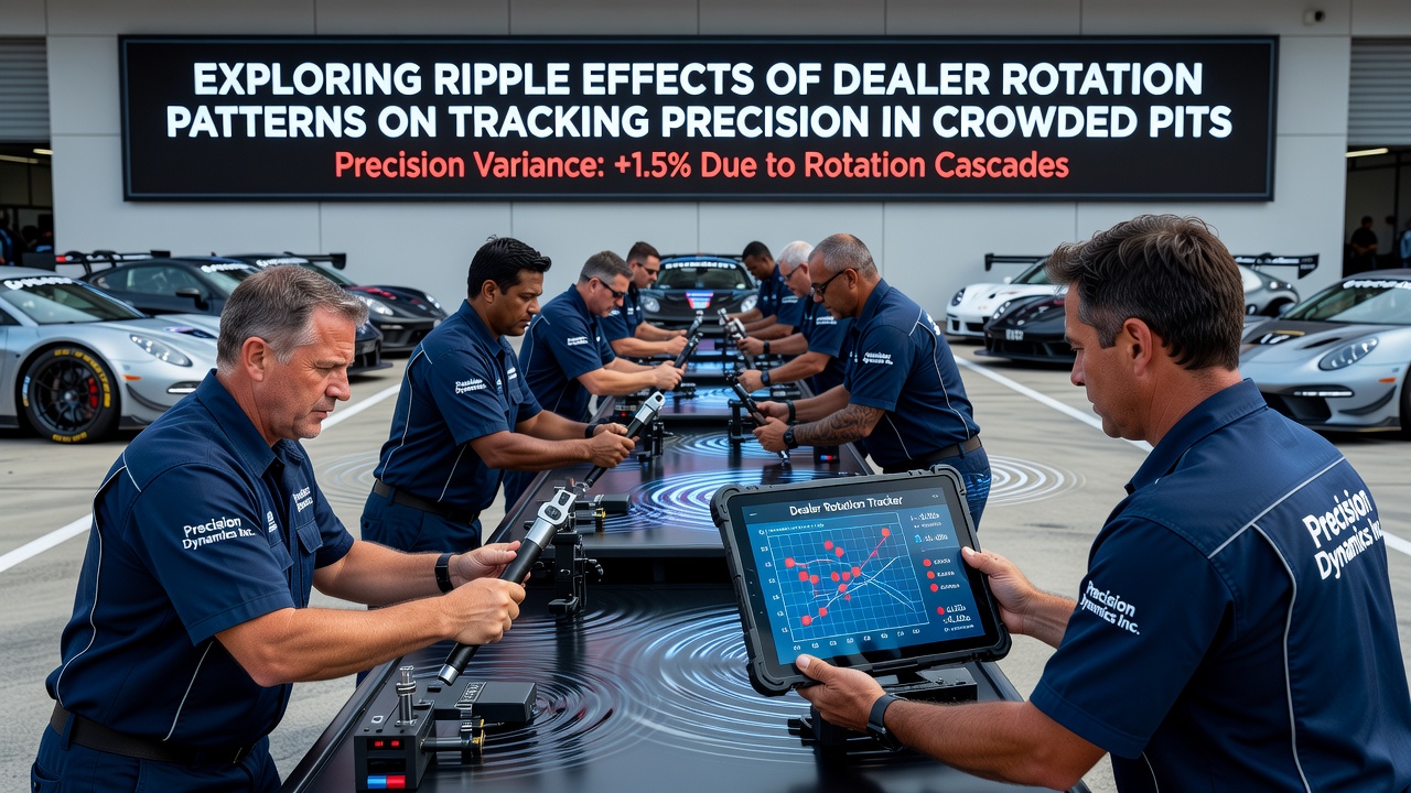Blackjack dealer rotation patterns in crowded casino pits affecting tracking precision