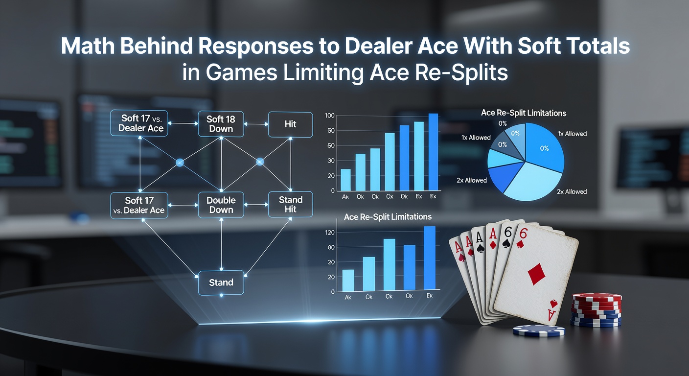 Mathematische Analyse der Blackjack-Strategie bei Dealer-Ass und weichen Totals mit limitierten Resplits