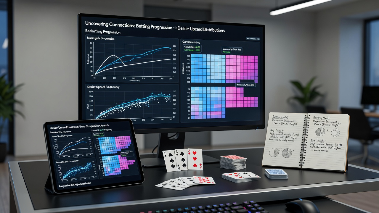 Simulationen von Einsatzprogressionen unter Berücksichtigung variabler Dealer-Upcard-Verteilungen