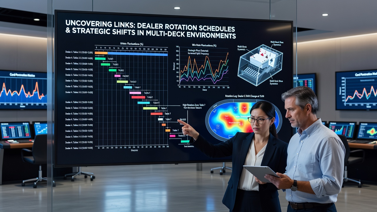 Strategische Anpassungen in Multi-Deck-Blackjack mit variablen Dealer-Rotationen